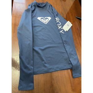 Roxy womens Whole Hearted Long Sleeve Rashguard Rash Guard Shirt, size XS